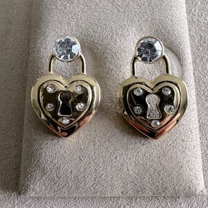 Betsey Johnson lock earrings